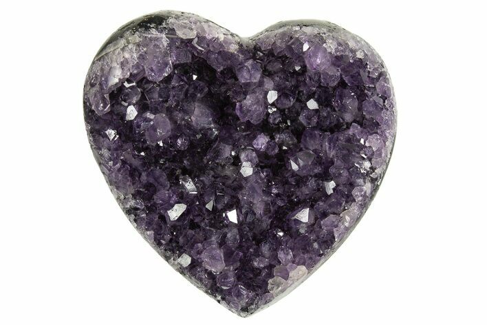 Dark Purple Amethyst Heart - Uruguay #343735